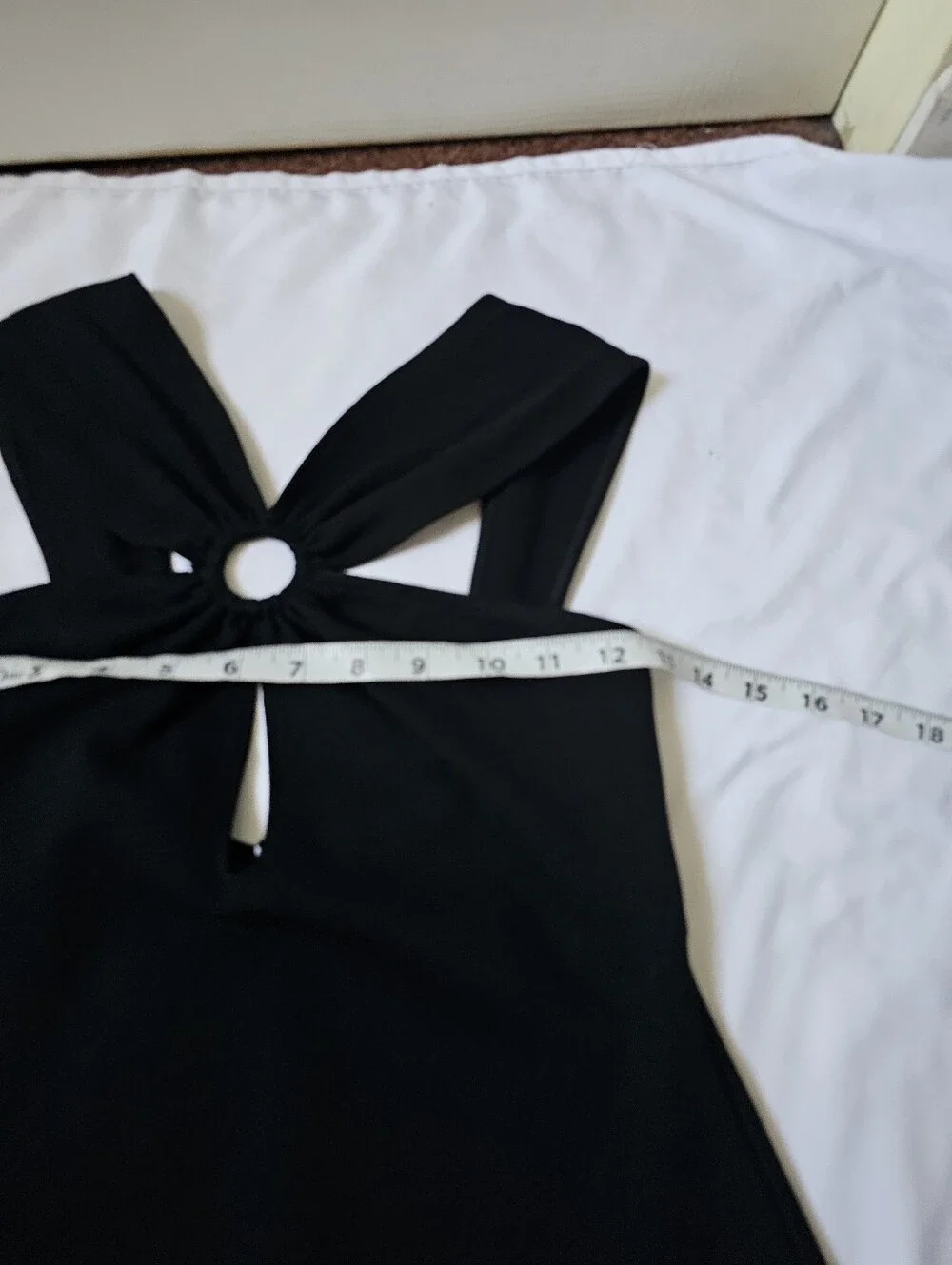 Zara Black Halter Ring Cutout Mini Dress NWT Size Small